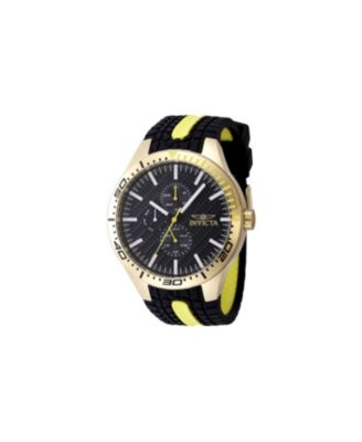 Men's 48873 Invicta Racing Quartz 3 Hand Black Dial Watch