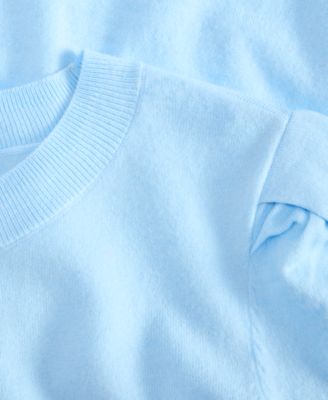 Women's Puff-Sleeve Crewneck Sweater, Exclusively at Macy's