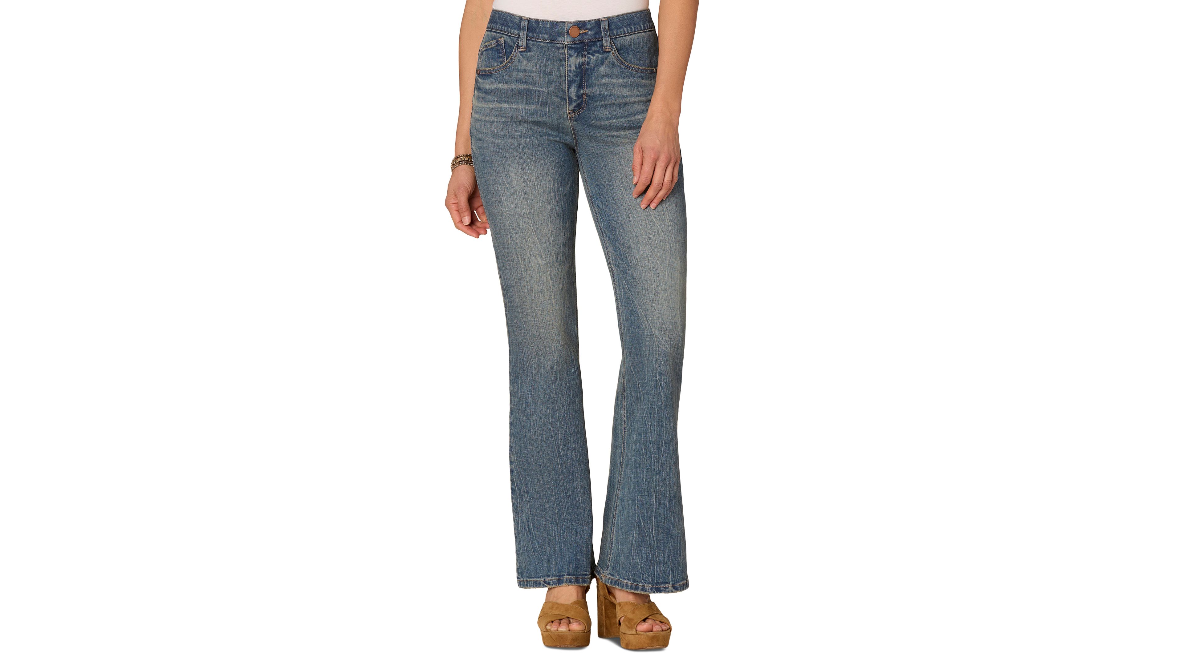 Democracy Womens Absolution High Rise Flare Jeans