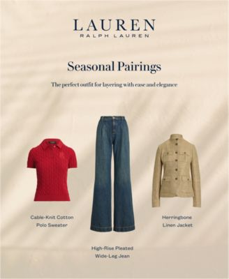 Women's Herringbone Linen Jacket