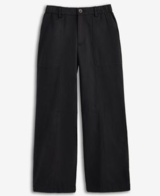 Women's Solid Easy Wide-Leg Pants, Exclusively at Macy's