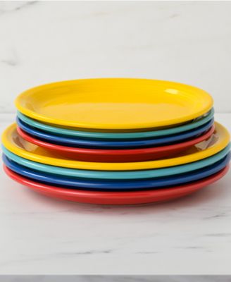 Vibrant Bistro Coupe Luncheon Plates, Set of 4