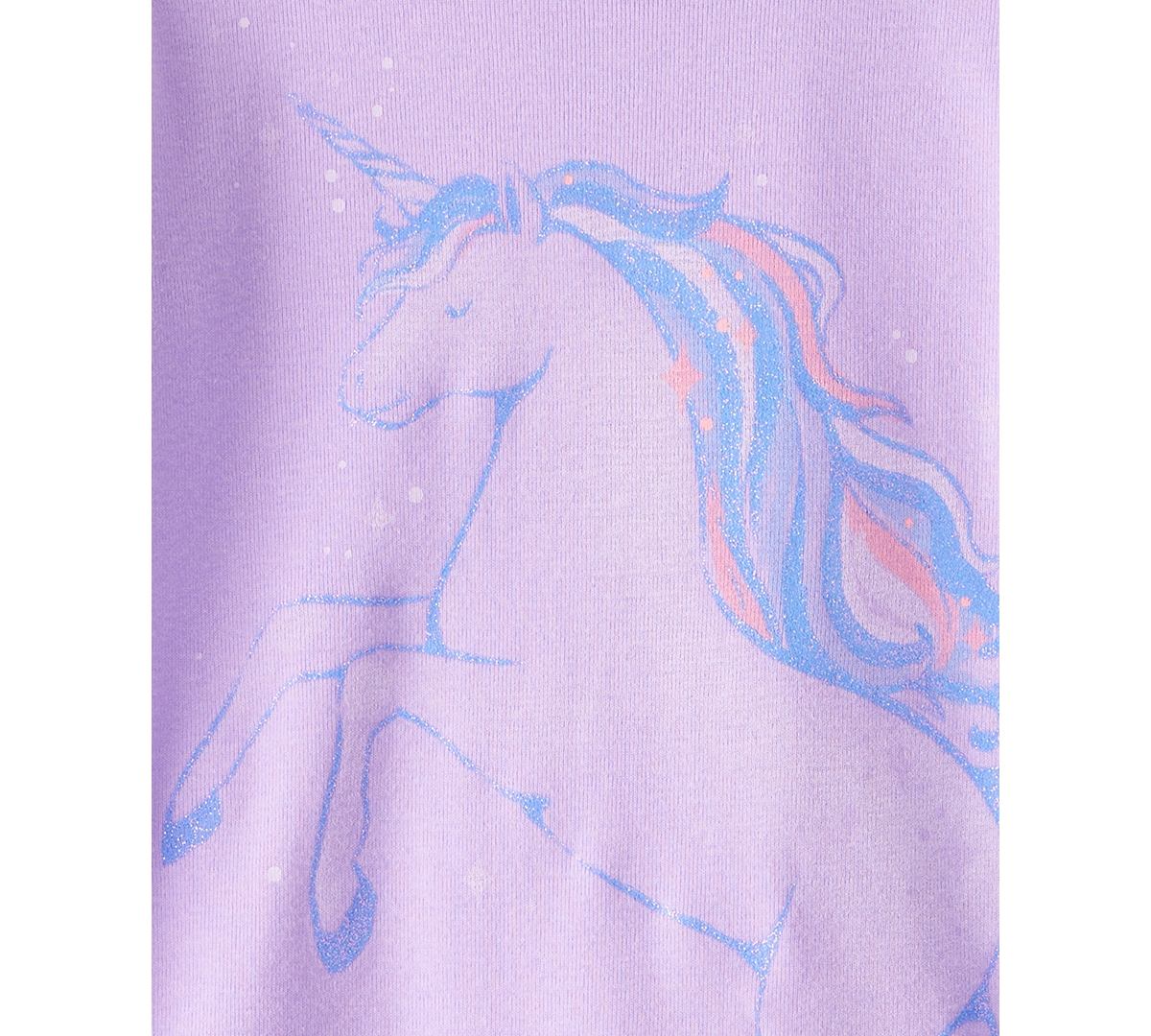 Carter's Toddler Girls Unicorn-print Snug-fit Cotton Pajamas, 4 Piece Set In Purple