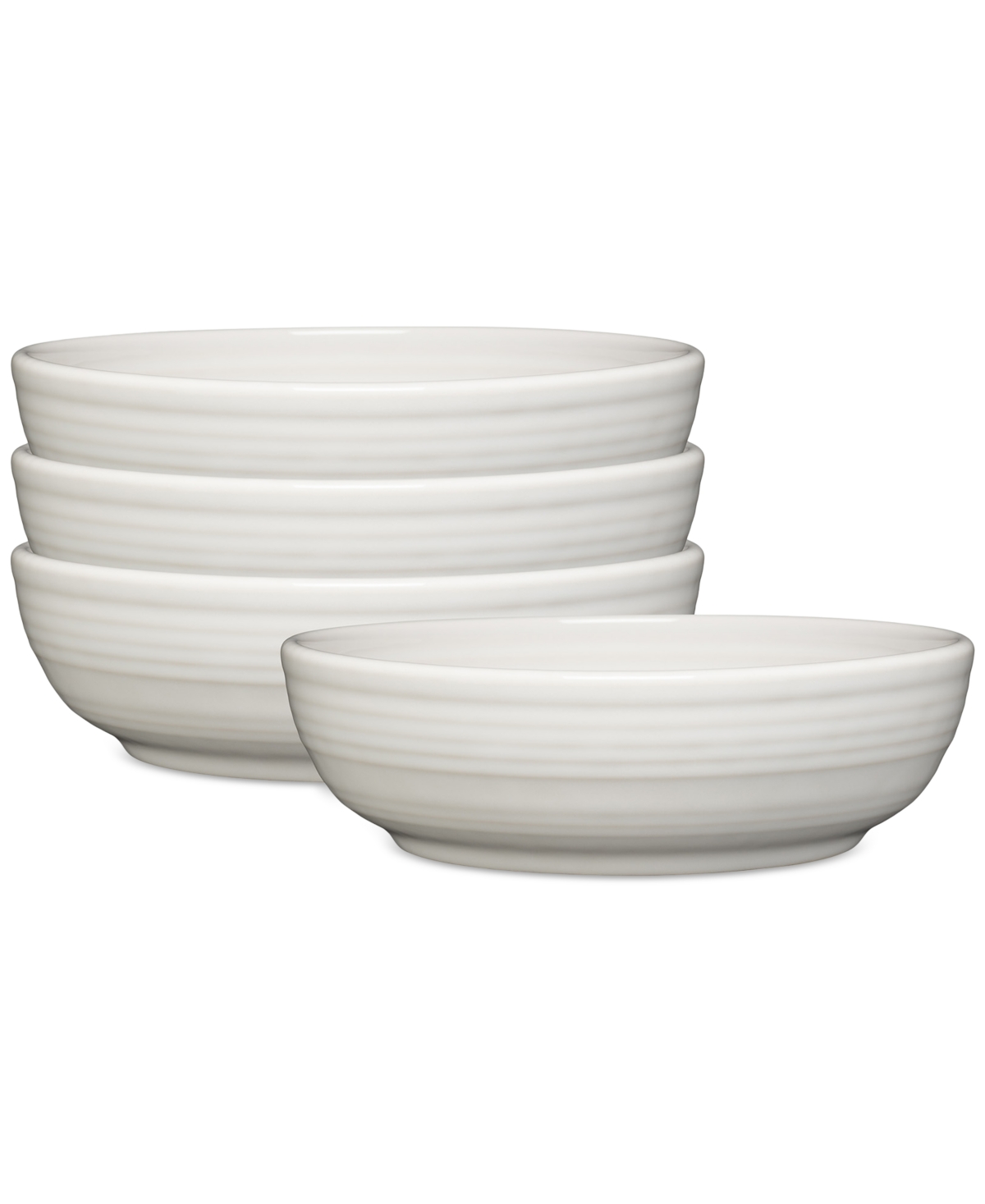 White Coupe 6.75" Salad Bowls, Set of 4 - White