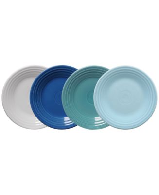 Fiesta Coastal Blues Classic Rim Luncheon Plates, Set of 4 - Macy's