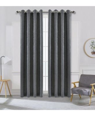Hotel Chic 2 Pack Light Filtering Grommet Top Window Curtains - 52 in. W x 84 in. L,