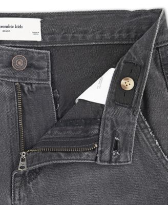 Boys Baggy Denim Cargo Pants 