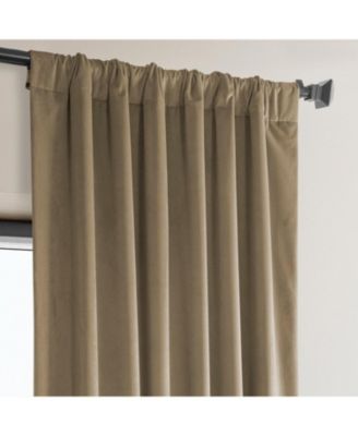 Heritage Plush Velvet Room Darkening Curtain