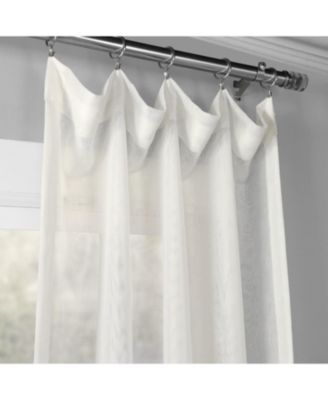 Double Layered Off White Sheer Curtain