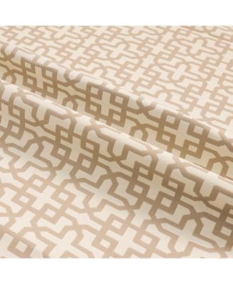 Outdoor Window Covering Cabana Trellis Grommet Single Panel, 52"Wx 96"L