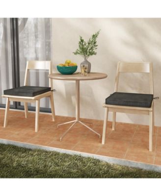 Outdoor Chair Cushion Set of 2 Waterproof Fade-Resistant Olefin Seat Cushions