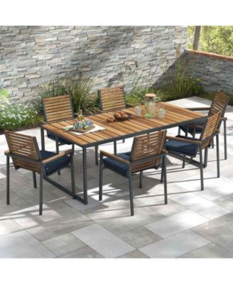 Outdoor Chair Cushion Set of 2 Waterproof Fade-Resistant Olefin Seat Cushions