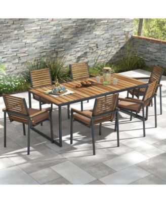 Outdoor Chair Cushion Set of 2 Waterproof Fade-Resistant Olefin Seat Cushions