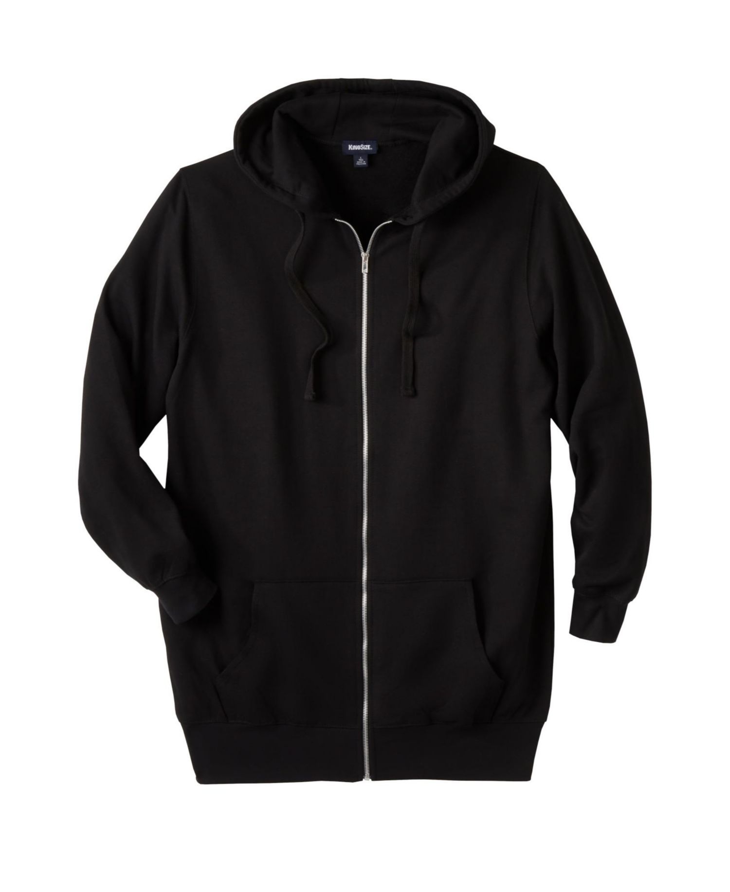 Big & Tall Longer-length Fleece Full Zip Hoodie