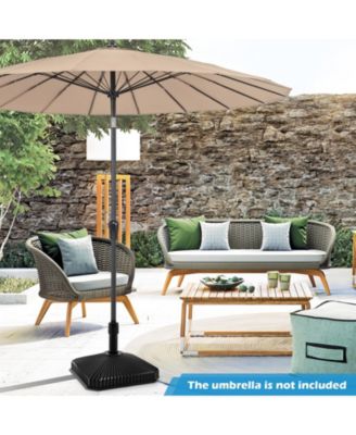 Fillable Umbrella Base with Shell Texture and 3 Coupler Sizes