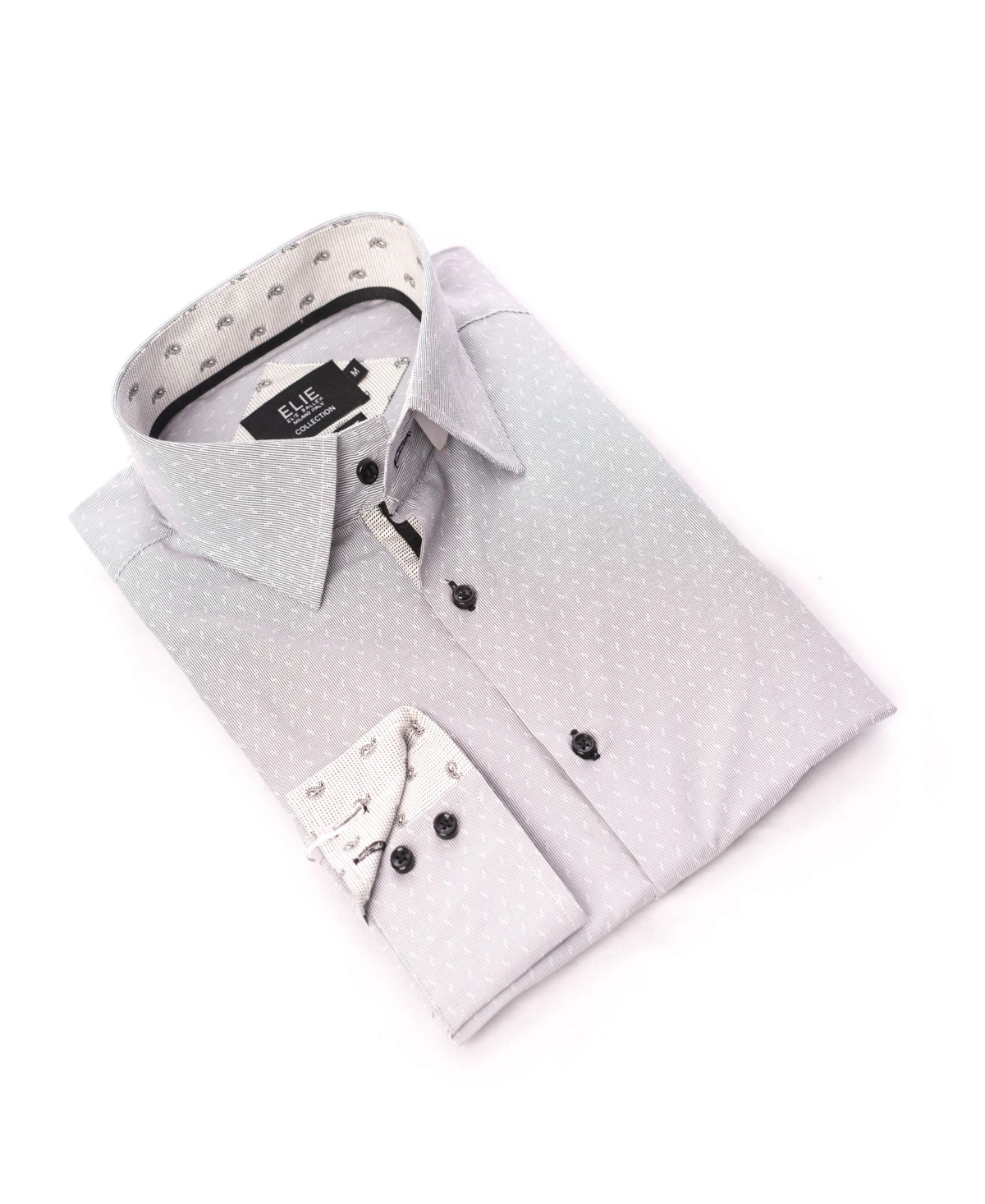 Elie Balleh Little Boys Grey Slim Fit Dress Shirt