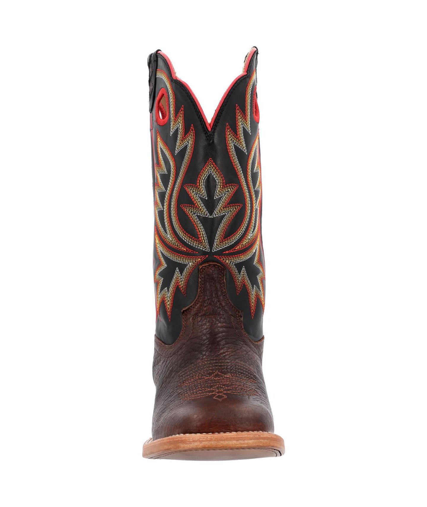 Мужские ботинки Durango Prca Collection Shrunken Bullhide Western Boot, цвет: Каштановый / Чёрный — фото 3