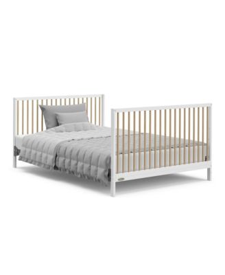 Teddi 5-in-1 Convertible Crib with Drawer - White with Driftwood