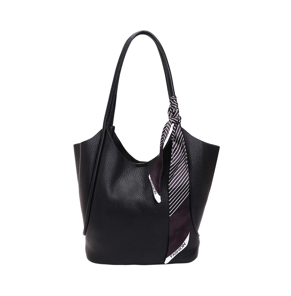 Women's The Metrograph Tote Bag With Pouch - Onyx Black - Black