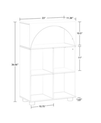 Arched 23" Solid Wood Kids Curve Appeal Bookcase
