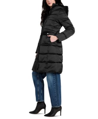 Women's Hooded Faux-Fur-Lined Puffer Coat