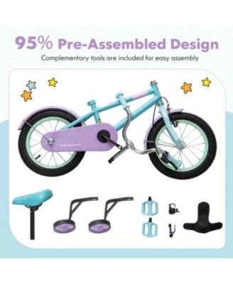 Slickblue Adjustable Handlebar and Saddle Kids Bike Lightweight and Easy to Ride