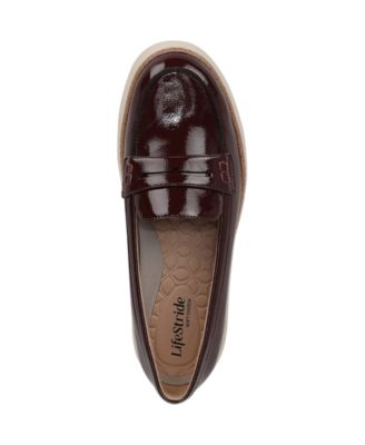 Women's Chelsea Round Toe Platform Penny  Loafers