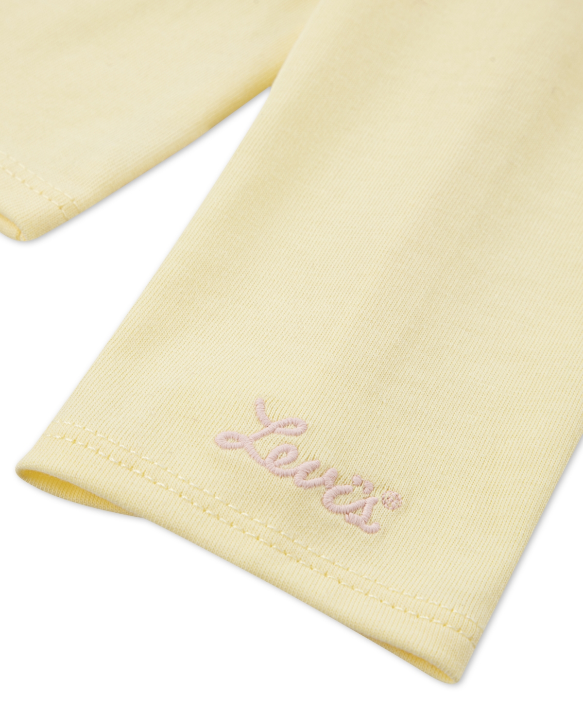 Levi's Little Girls 2-piece Bodysuit And Ruffle Skirtall Set In Yellow