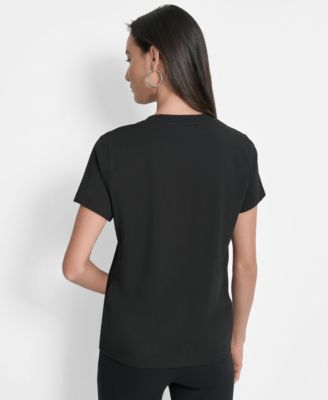 Women's Newspaper Logo Crewneck T-Shirt