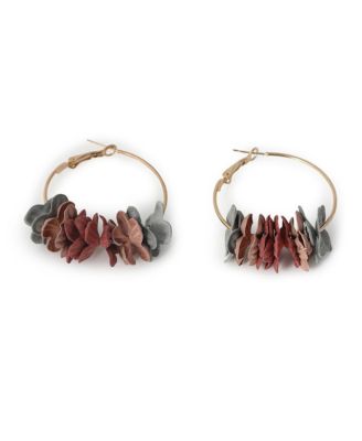 Womens Flora Hoop Earrings