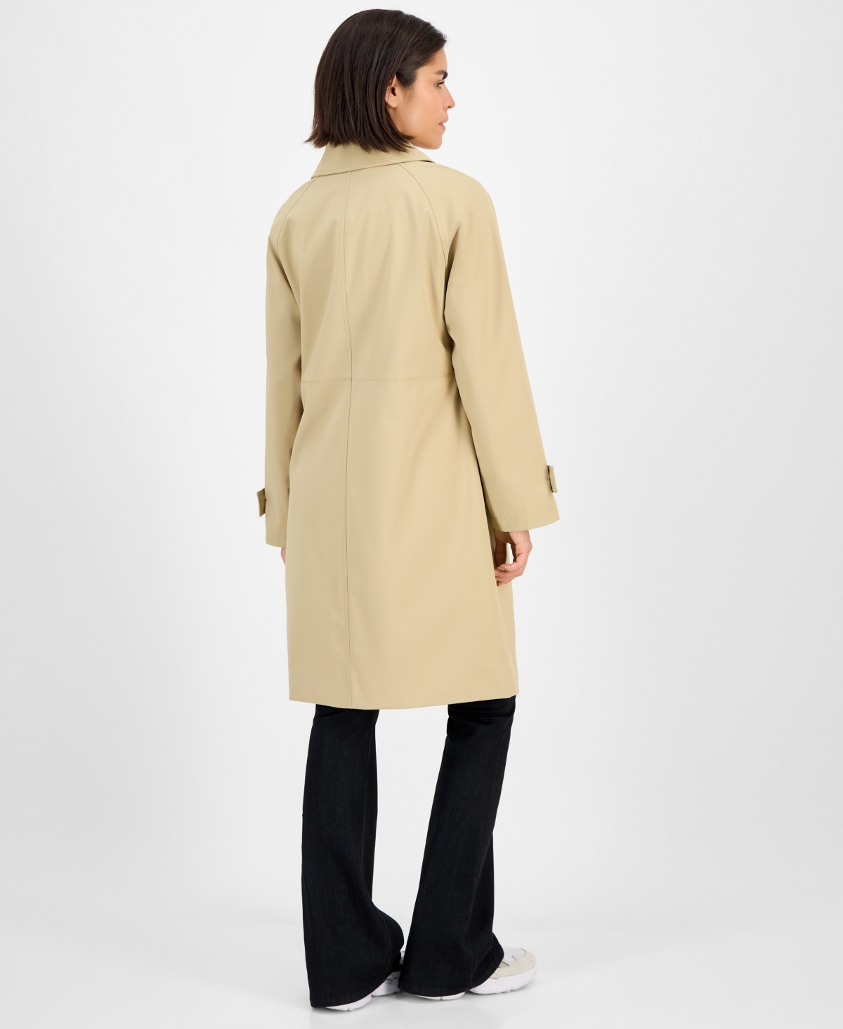 Michael Kors Michael  Petite Single-breasted Trench Coat In Neutral