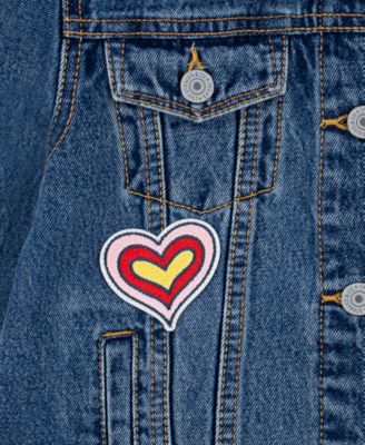 Big Girls Patched Trucker Jacket