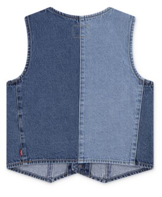 Big Girls Shade Blocked Denim Vest