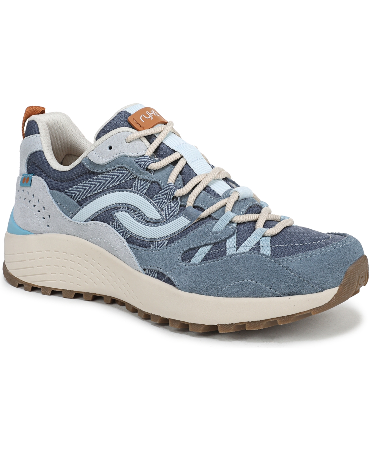 Women's Karma Trail Walking Sneakers - Dust Blue Suede/Mesh