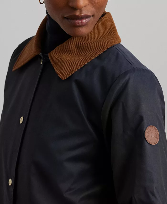 Women's Cord-Collar Waxed Jacket - thumbnail 8