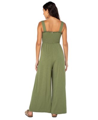 Just Passing By Smocked Jumpsuit