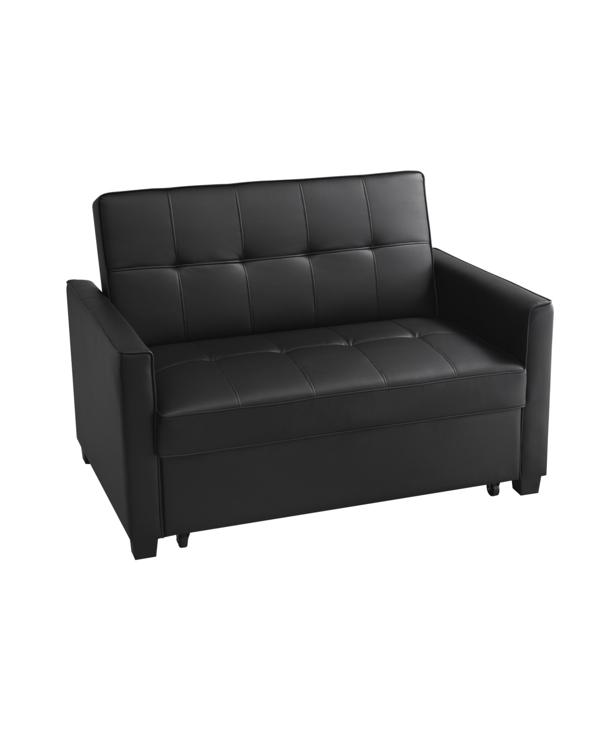 Gold Sparrow 51" Faux Leather Chandler Convertible Loveseat Bed, Created For Macy's