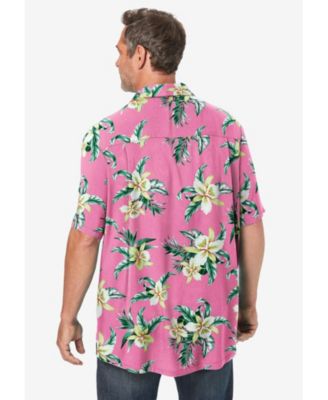 Big & Tall Printed Camp Shirt