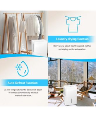 80 Pints/Day, Air Filters, Auto Defrost, Low Noise, LED Display, Timer – Portable Dehumidifier for Large Rooms & Basements