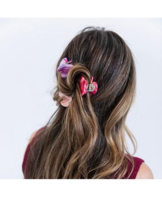 Mini Claw Clip Set - Neon Stripes