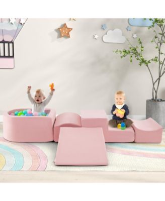 5-Piece Climb and Crawl Playset with Ball Pit for Kids