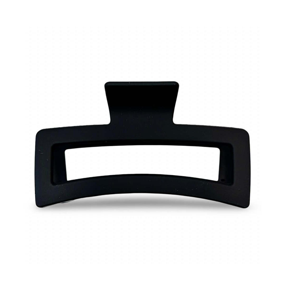 Extra Large Rectangular Claw Clip - Black - Black