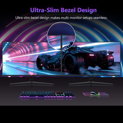 UG27H 27 inch 1080P Full HD 1920 x 1080 300 Hz 1 ms Curved Gaming Monitor, Ultra-Slim Beze
