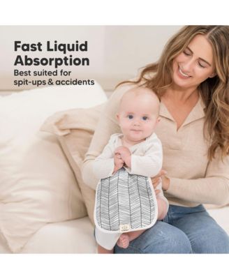 Kids 5pk Urban Burp Cloths, Organic Burping Cloth for Babies, Burp Rags