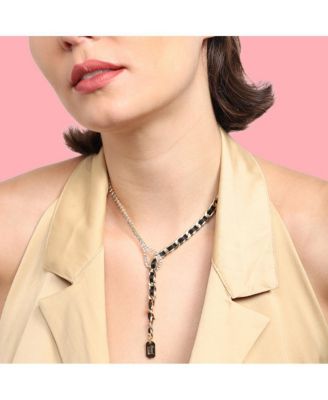 Women's Multicolour Bling Chain Rosary Neckalce