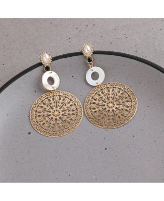 Women's Celestrial Filigree Drop Earrings