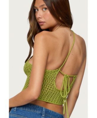 Women's Daley Asymmetric One Shoulder Crochet Top