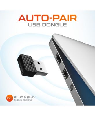 60X Wireless Headset with Noise Cancelling Microphone for Work, Bluetooth Headset for Calls with USB Dongle, Specially Designed for MS Team, Meet, Slack, Office Headset for Work