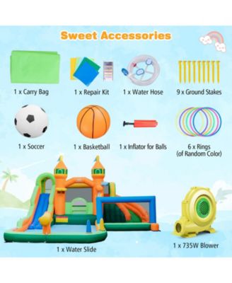 Kids Inflatable Water Slide for Yard Lawn (Without Blower)