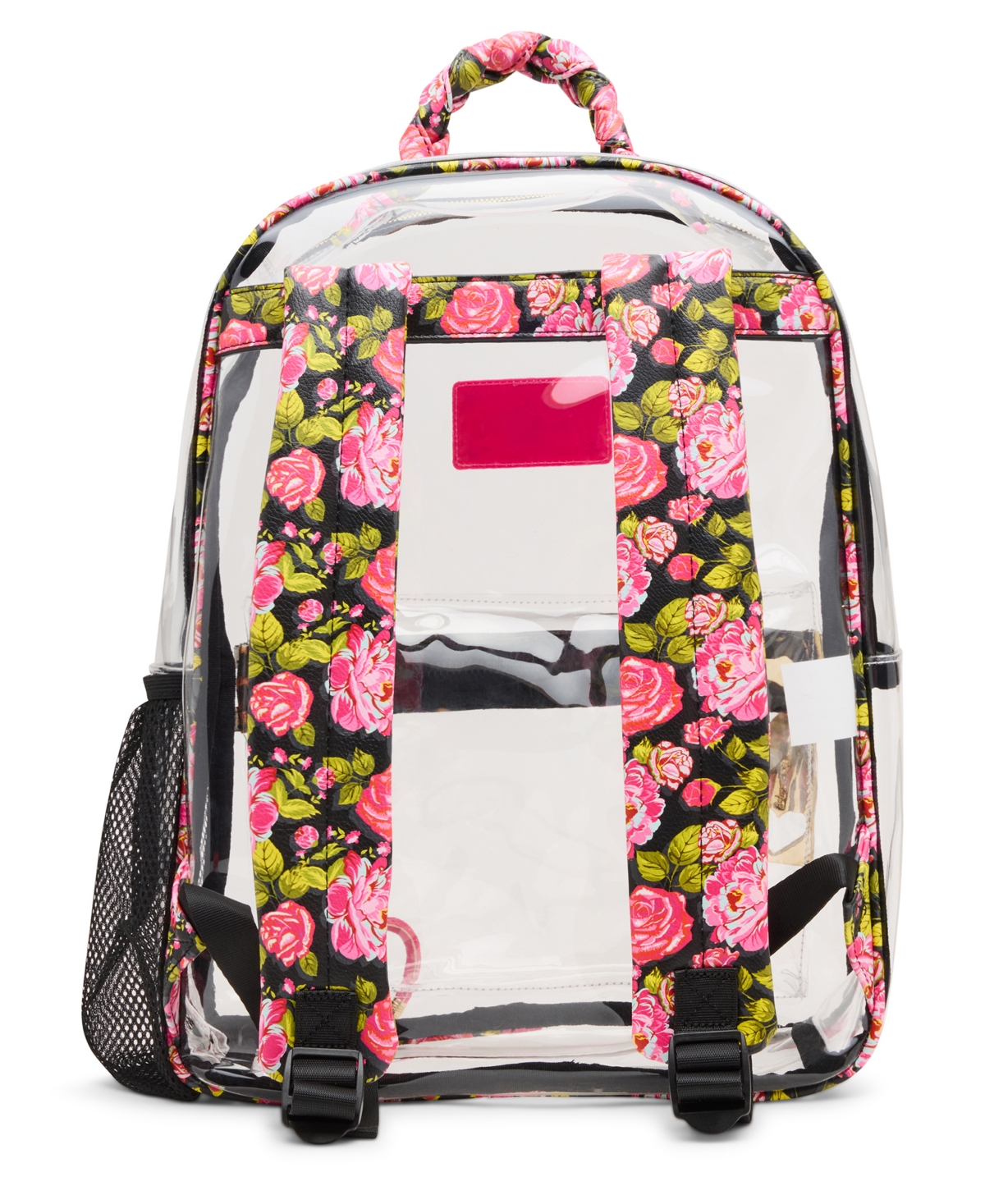 Betsey Johnson Wild Child Clear Large Backpack With Pouch In Multi